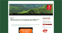 Desktop Screenshot of camping-des-blats.fr