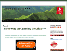 Tablet Screenshot of camping-des-blats.fr
